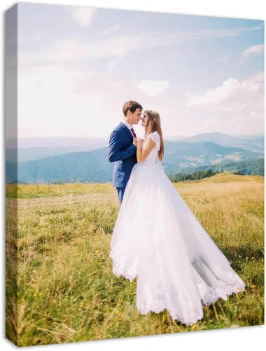 Miniatura 25 de YYYYHPP Impresiones en lienzo con tus fotos, arte de pared personalizado de foto a lienzo, impresión en lienzo para boda, familia, bebé, mascotas