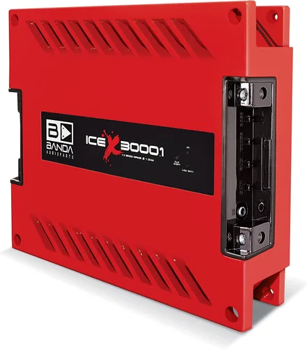 Miniatura 2 de Amplificador de graves de audio para vehículos de 1 canal - Amplificador de graves mono de alta potencia de 3000 WRMS con filtro subsónico y filtro