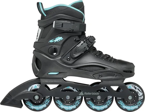 Miniatura 2 de Rollerblade RB 80 Urban Patín en línea para mujer, negro y azul claro