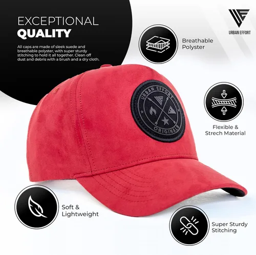 Miniatura 86 de Urban Effort Gorra trasera de malla, para hombres y mujeres, gorra de béisbol de 5 paneles, gran cierre a presión para caza y senderismo