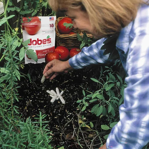 Miniatura 6 de Jobe’s estacas fertilizantes para tomate, tiempo de liberación 6-18-6, para todos los árboles frutales, Empaque de burbuja