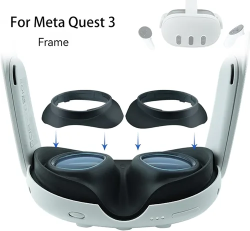 Miniatura 6 de Miopía Gafas Espaciador Anillos Marcos para Meta Quest 3 VR Auricular Lente Resistente A Los Arañazos Protector Miopía Gafas Parachoques