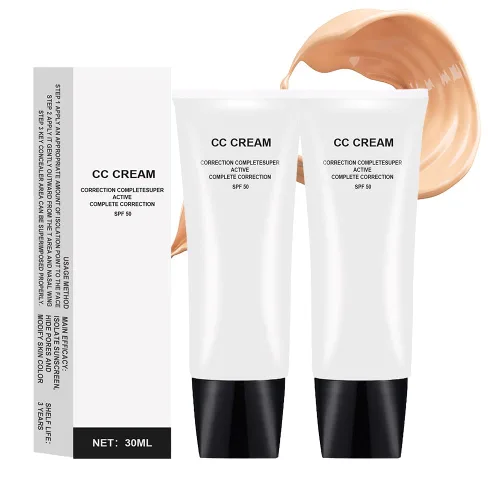 Miniatura 11 de CC Cream Ajuste del tono de piel para piel madura, corrección completa súper activa, ligera, hidratante, SPF 50, 1.0 fl oz (natural, 1.0 fl oz)