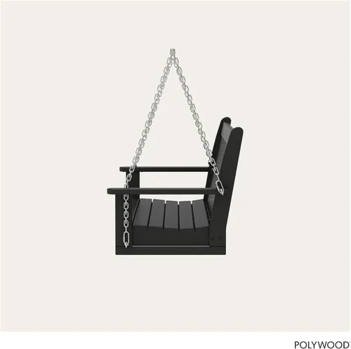 Miniatura 6 de POLYWOOD GNS60BL Vineyard - Columpio para exteriores de 60 pulgadas, color negro