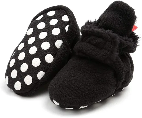 Miniatura 4 de Botas de forro polar para recién nacido, cálidas y cálidas, para invierno, para niños, antideslizantes, suela suave