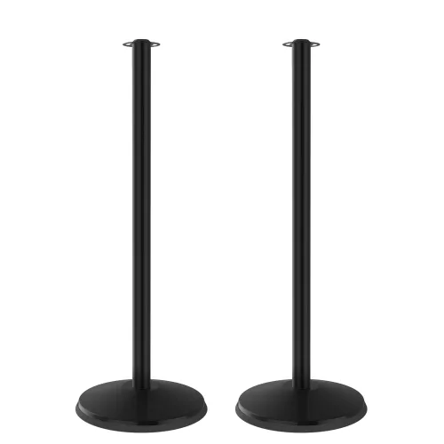 Miniatura 6 de Prime - Poste de metal clásico de 40 pulgadas de alto, 2 unidades, auto-enderezamiento sin herramientas, barreras de cuerda de control