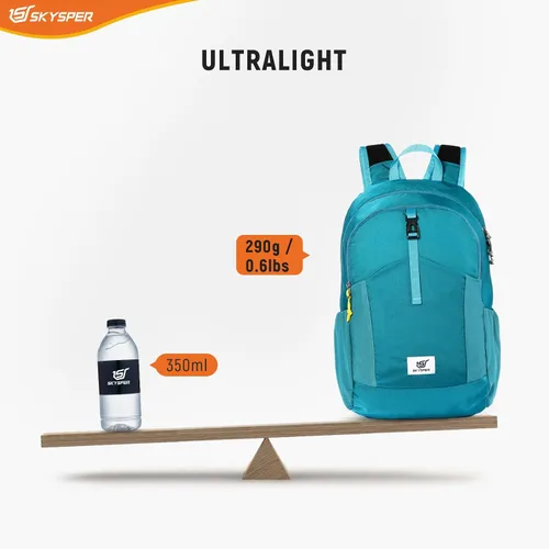 Miniatura 4 de SKYSPER Mochila pequeña de senderismo para hombres y mujeres, 20L, RFID, mochila plegable ultraligera y plegable, mochila de viaje ligera y plegable