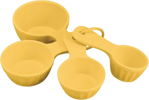 Miniatura 7 de UP Juego de 4 tazas medidoras de melamina estilo latte, herramientas profesionales de anidación para hornear y cocinar para ingredientes líquidos