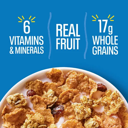 Miniatura 7 de Kellogg's Raisin Bran Crunch Breakfast Cereal, Good Source of Fiber, Giant Size, 24.5 oz