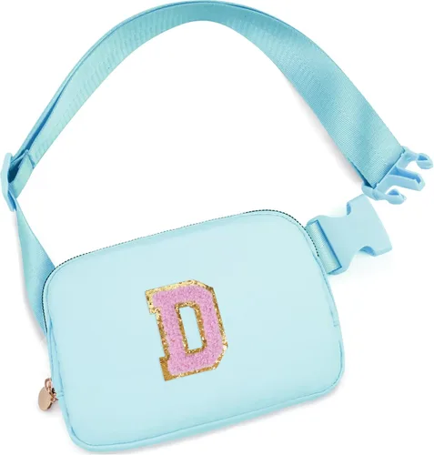 Miniatura 41 de Bolsa de cinturón para niñas y mujeres, bolsas cruzadas, riñonera, riñonera personalizada, Negro, Small