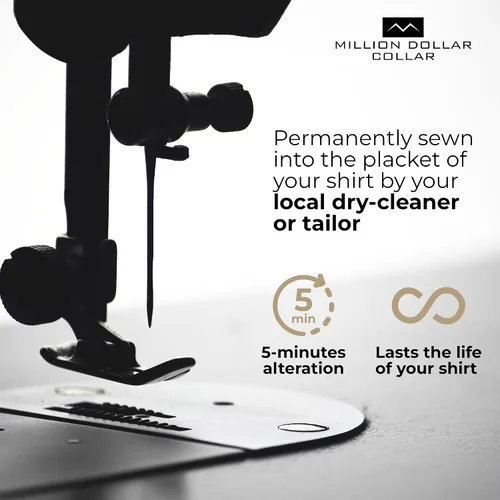 Miniatura 5 de Million Dollar Collar La solapa del cuello de la camisa se mantiene - La solapa blanca se mantiene para la camisa con cuello de hombre y mujer