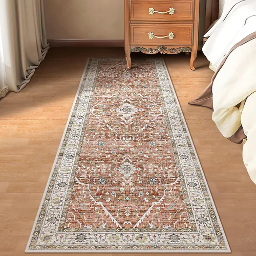 Miniatura 54 de Alfombras de área de 5 x 8 pies para dormitorio, alfombra lavable de 5 x 8, alfombra vintage grande, antideslizante, alfombra bohemia para sala
