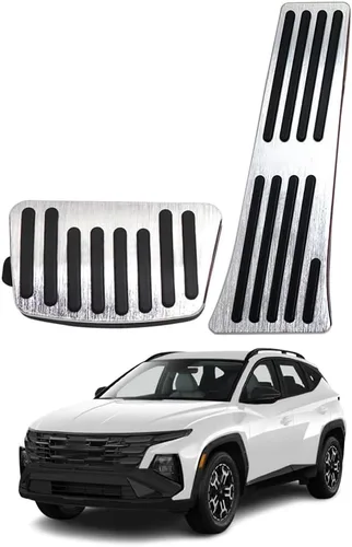 Miniatura 65 de Accesorios interiores personalizados para Nissan Sentra 2020 2021 2022, cubiertas de pedal de acelerador de gas de aleación de aluminio, Rojo