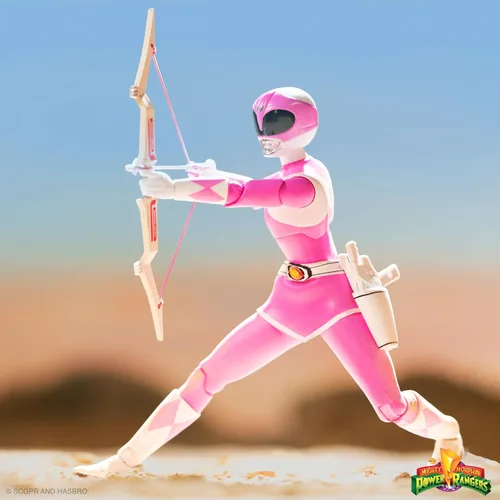 Miniatura 4 de Super7 ULTIMATES! Mighty Morphin Power Rangers Pink Ranger - Figura de acción de 7" de Power Rangers con accesorios, coleccionables del programa