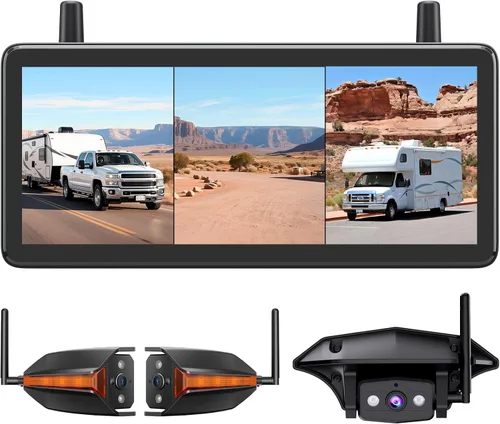 Miniatura 7 de AUTO-VOX Cámara inalámbrica de respaldo para autocaravana: Instalación Plug and Play de 30 minutos, pantalla completa de 7.2 pulgadas 1080P