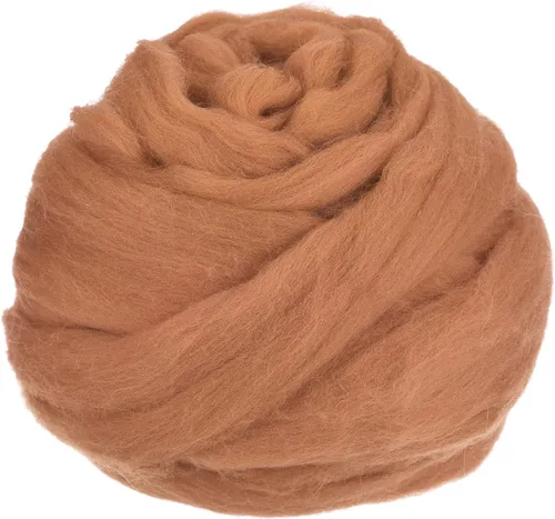 Miniatura 90 de uxcell Lana de fieltro con aguja, hilo de lana de fibra natural de 3.5 onzas para fieltro húmedo, manualidades, materiales de bricolaje