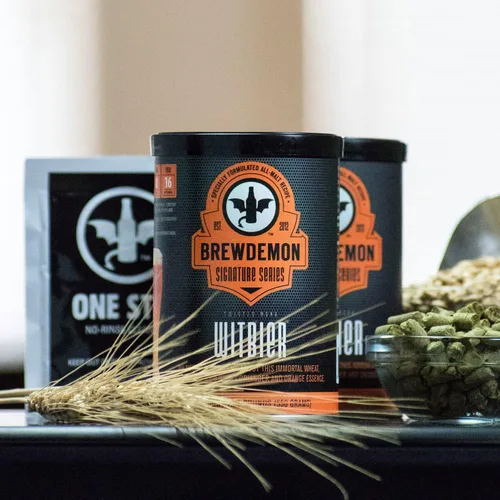 Miniatura 3 de Kit de recetas de cerveza Twisted Monk Witbier de 2 galones. Hace un lote de cerveza artesanal elaborada con 4.6% ABV