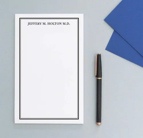 Miniatura 2 de Juego de bloc de notas personalizado para hombres, blocs de notas profesionales personalizados para hombres o mujeres, papel de escritura