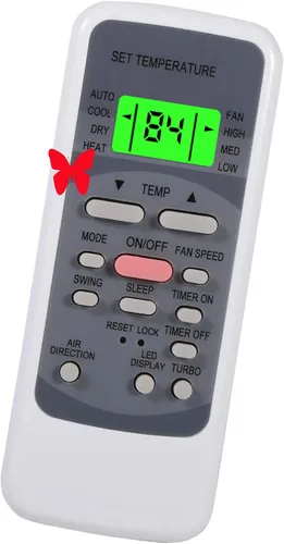 Mando a distancia de aire acondicionado de repuesto para Midea R51 Series R51/E R51/CE R51M/CE R51D/E R51M/BGE Compatible para Toshiba Electrolux