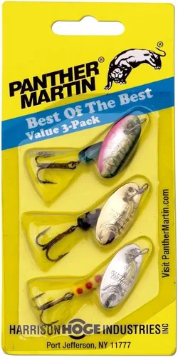 Miniatura 2 de Panther Martin Señuelos de pesca 3-Pack El mejor atrapapescados de todos los tiempos Señuelos giratorios mundialmente famosos en kit de valor