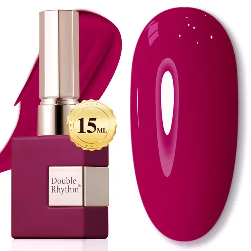 Miniatura 93 de Double Rhythm 15ml de esmalte de uñas en gel, color puro, mismo color, misma botella, esmalte de uñas de remoción para arte de manicura en salón