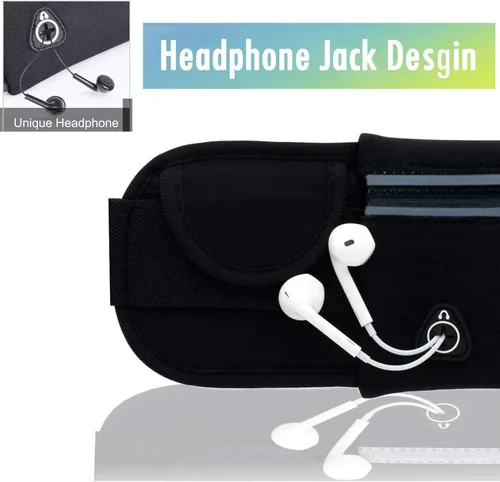 Miniatura 8 de Riñonera impermeable para correr y botella de agua, bolsa deportiva para hombres y mujeres, bolsa de cintura para corredores, soporte de teléfono