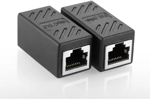 Adaptador de extensión de acoplamiento RJ45, adaptador de extensión de acoplamiento Cat6A, cable Ethernet LAN para Cat7/Cat6a/Cat5e, adaptador de