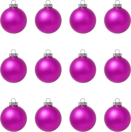 Miniatura 8 de Paquete de 12 adornos de bola de Navidad marrón café mate – Adornos en blanco para manualidades, personaliza y decora con pintura, purpurina