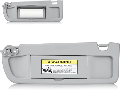 Visera solar del lado del conductor izquierdo para Honda Civic 2006 2007 2008 2009 2010 2011 EX LX Sedan SI Coupé, repuesto 83280-SNA-A01ZA, gris