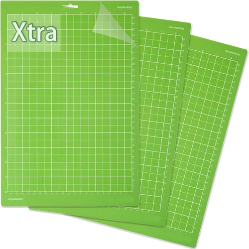 LOPASA Alfombrilla de corte para Cricut Joy Xtra, juego de alfombrillas de corte con agarre ligero adhesivo verde de 8.5 x 12 pulgadas, accesorios y