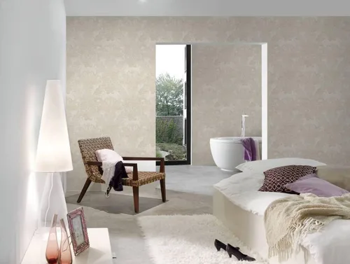 Miniatura 5 de CONCORD WALLCOVERINGS ™ Papel pintado moderno con textura, barroco, clásico, adorno, pared de vinilo decorativo, crema, blanco, 21 pulgadas x 33