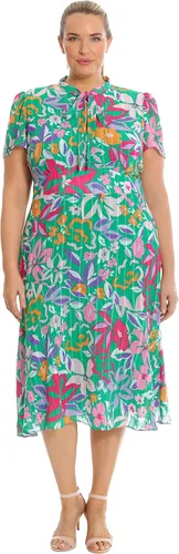 Miniatura 5 de Maggy London Vestido midi de manga corta con estampado floral para mujer