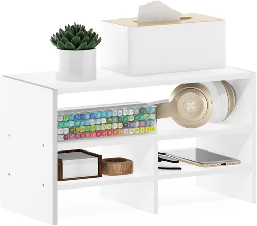 Miniatura 18 de Furinno Hermite Estantería Organizadora de Escritorio Librero, Espresso