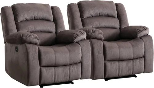 Miniatura 9 de EBELLO Silla reclinable eléctrica clásica, silla reclinable eléctrica acolchada extragrande con cojín suave y respaldo, sofá con sillón cómodo