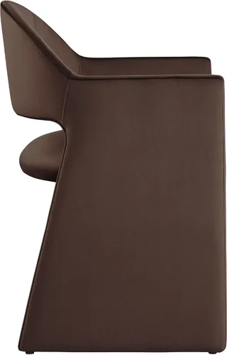Miniatura 6 de Modway Talia Performance - Sillón de comedor de terciopelo en color marrón chocolate