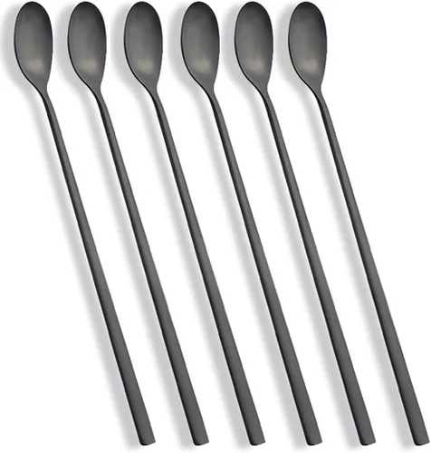 Miniatura 10 de AOOSY Cuchara de Mango Largo, Agitadores de Café, Cuchara de Té Helado de 9 Pulgadas, Cucharadita de Acero Inoxidable 18/10 Premium para Leche