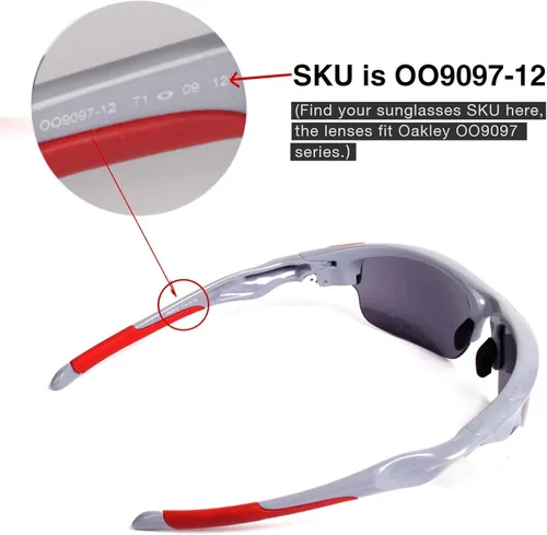 Miniatura 4 de Walleva Lentes de repuesto para lentes de sol Oakley Fast Jacket 13 opciones disponibles