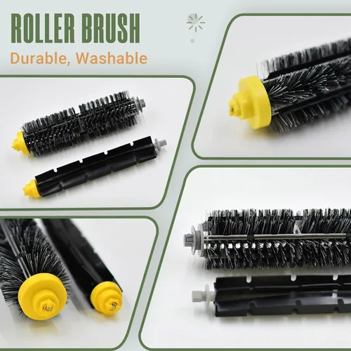 Miniatura 4 de Kit de accesorios de repuesto para iRobot Roomba 675 694 692 614 670 677 671 691 676 639 679 615 600 Series Robot aspirador, 1 rueda delantera, 1