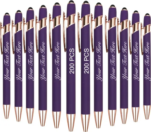 Miniatura 33 de 10 bolígrafos personalizados con nombre y texto para mujeres y hombres, bolígrafos personalizados con grabado gratis, regalos para negocios