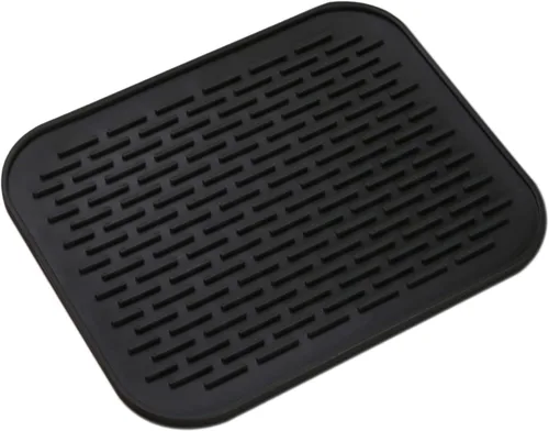 Miniatura 8 de Tapete pequeño para secar platos, tapetes de silicona para encimera de cocina, 11.5 x 9.1 pulgadas, para estante sobre el fregadero, ollas