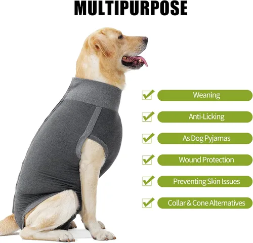 Miniatura 2 de Dotoner Traje de Recuperación Quirúrgica para Perros, Traje para Perros Machos y Hembras, Castración Anti-Lamido, Heridas Abdominales, Traje