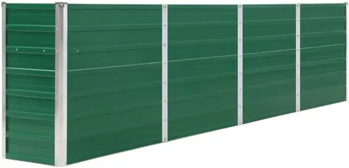 Miniatura 11 de Jardín elevado de acero galvanizado de 39.4 x 15.7 x 17.7 pulgadas, verde, cama de jardín elevada, macetas al aire libre para jardín de hierbas
