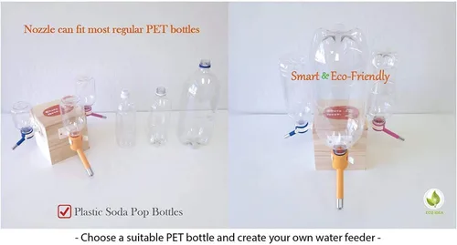 Miniatura 7 de Choco Nose Botella de agua patentada/comedero grande sin goteo solo para perros grandes de más de 50 libras, para jaulas de alambre, jaulas