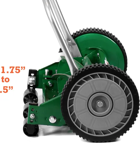 Miniatura 7 de Scotts Outdoor Power Tools 304-14S Cortacésped de carrete de empuje de 5 cuchillas de 14 pulgadas, verde