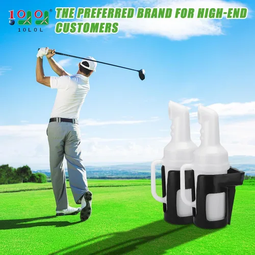 Miniatura 2 de 10L0L Botella de arena para carrito de golf 2024 para Yamaha EZGO Club Car con diseño de mano de agarre, conjunto de botella de arena con soporte a