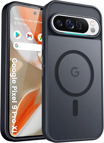 Miniatura 61 de Funda para teléfono Google Pixel 9 Pro XL, Compatible con Magnético, Protección contra Caídas de Grado Militar Translúcida Mate Resistente a Golpes