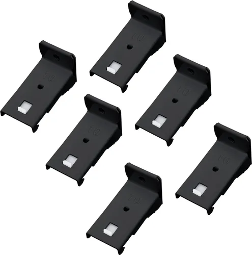 Miniatura 12 de MaKefeile Sistema de rieles de cortinas de techo, rieles de cortina flexibles y flexibles para montaje en techo, riel deslizante de aluminio Blanco