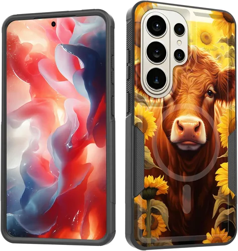 Miniatura 77 de Funda magnética para Galaxy A16 5G, [compatible con MagSafe] [protección contra caídas de grado militar] Funda resistente a prueba de golpes