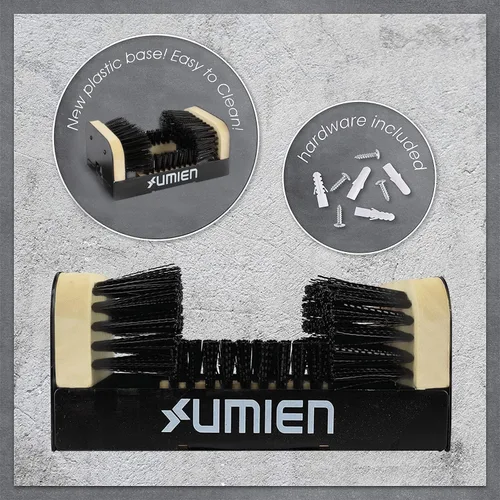 Miniatura 6 de Umien Cepillo limpiador de zapatos juego de cepillos de limpieza plegables con fregador, raspador, ideal para botas, uso al aire libre y más