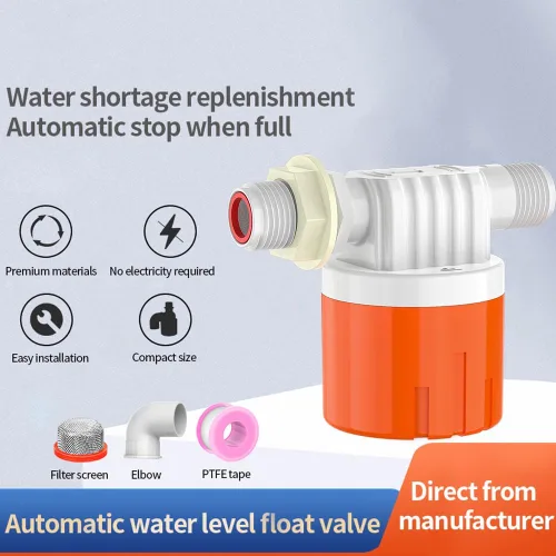 Miniatura 3 de Válvula de bola flotante para tanque de agua, bebedero automático con válvula flotante de control de nivel de agua Aqua Pulse para piscina